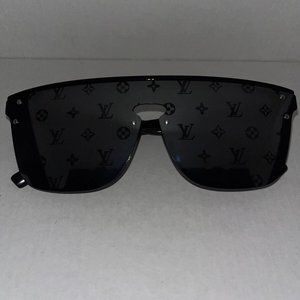 Louis Vuitton Men LV Waimea Sunglasses Black Monogram Logo Z1082E